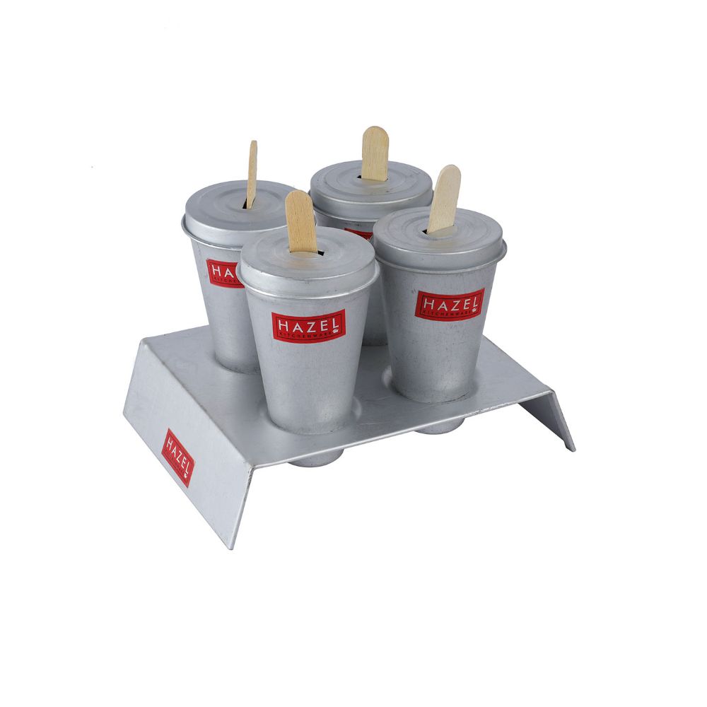 HAZEL Aluminium Kulfi Mould for Homemade Kulfi Making | Kulfi Maker for Homemade Popsicle, Ice Cream
