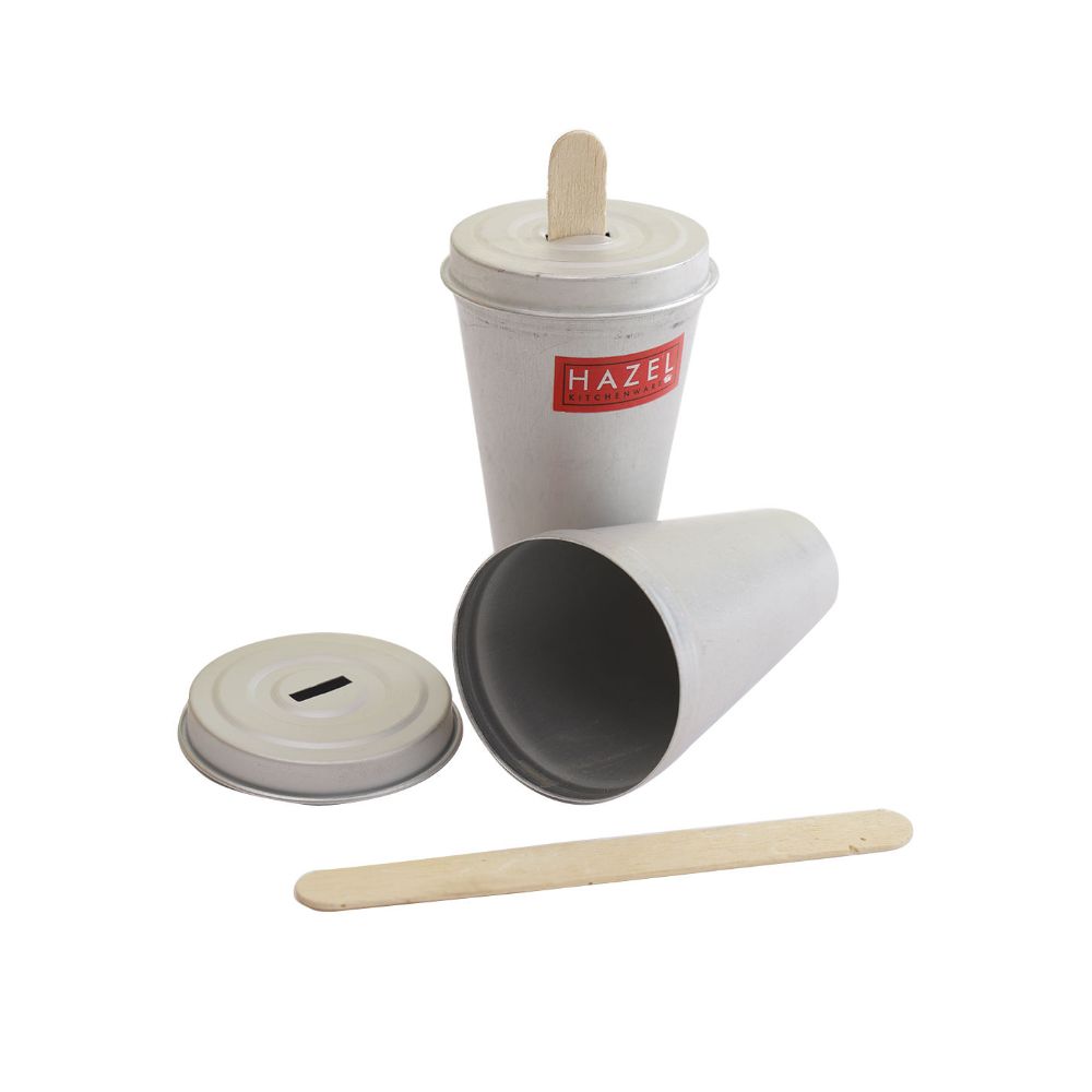 HAZEL Aluminium Kulfi Mould for Homemade Kulfi Making | Kulfi Maker for Homemade Popsicle, Ice Cream