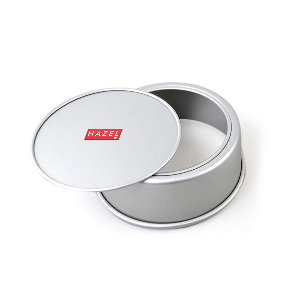 HAZEL Aluminium Detachable Cake Moulds | Removable Bottom Cake Tin | Round Cake Mould Removable Base | Baking Essentials Tools For OTG Microwave, Medium