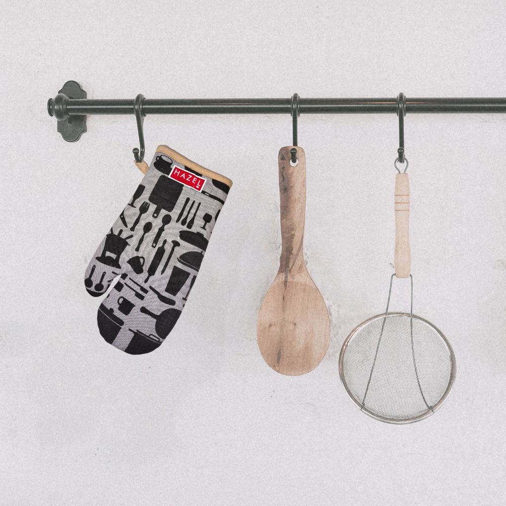 HAZEL Cotton Oven Glove (33cmX16cm)