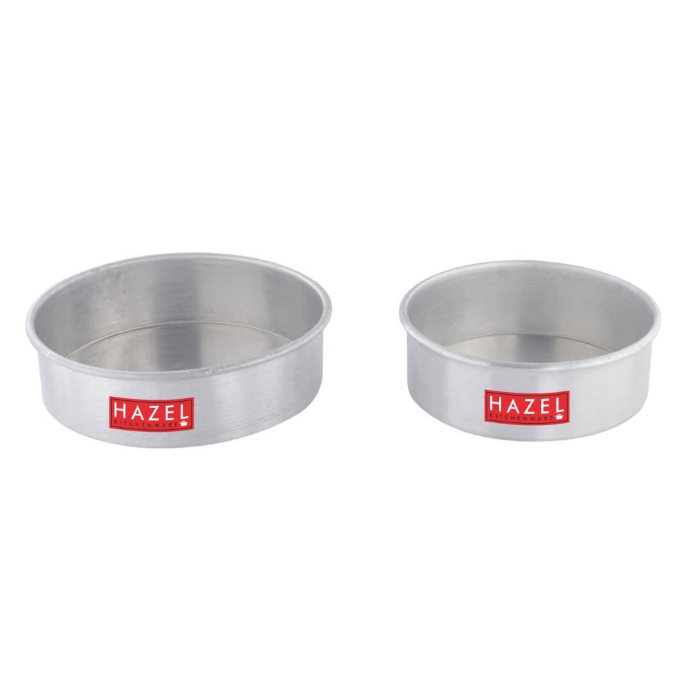 HAZEL Cake Food Grade Aluminium Mould Set of 3 round cake 6\\