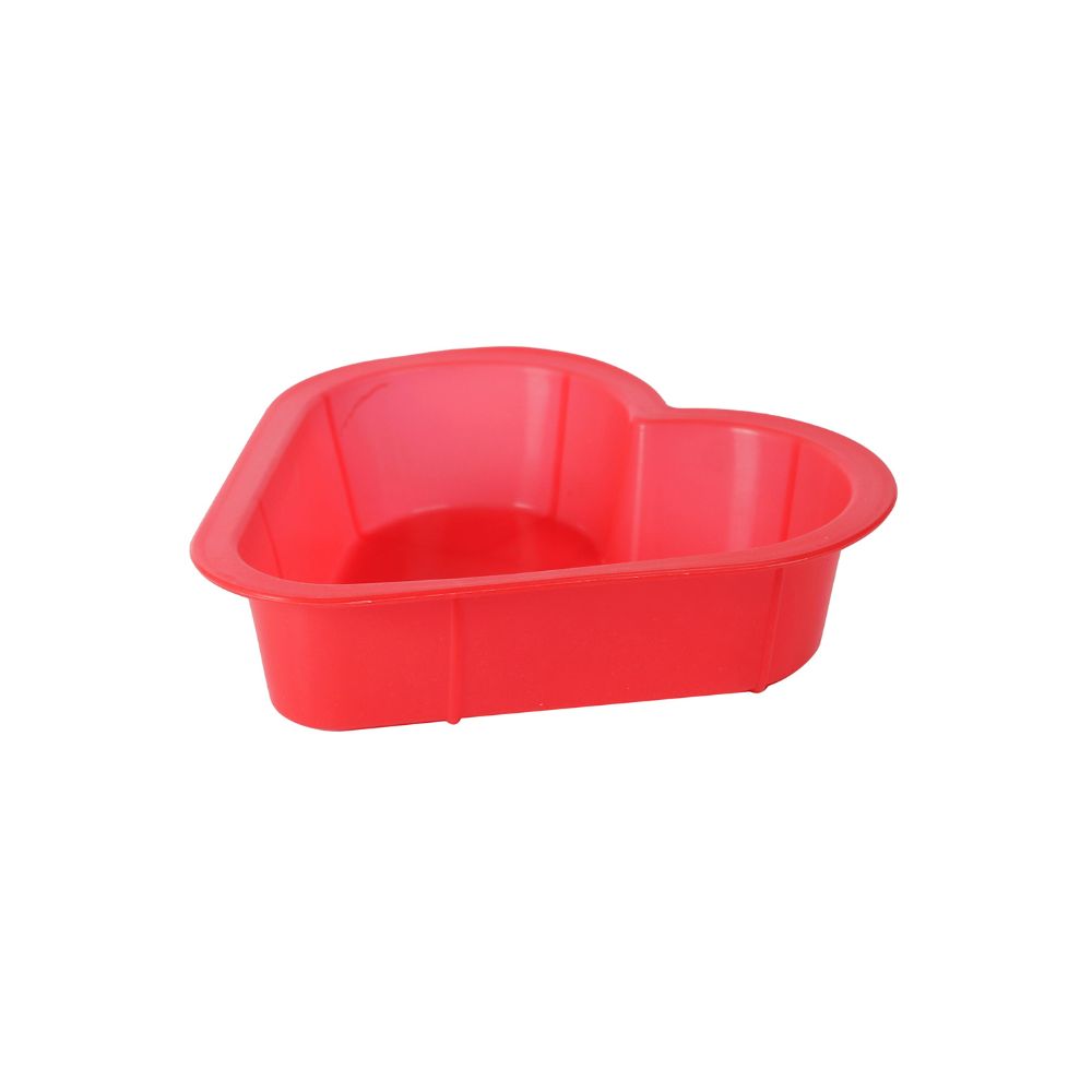 HAZEL Small Silicon Heart Shape Cake Mould 19 cm, 1 Pc, Red