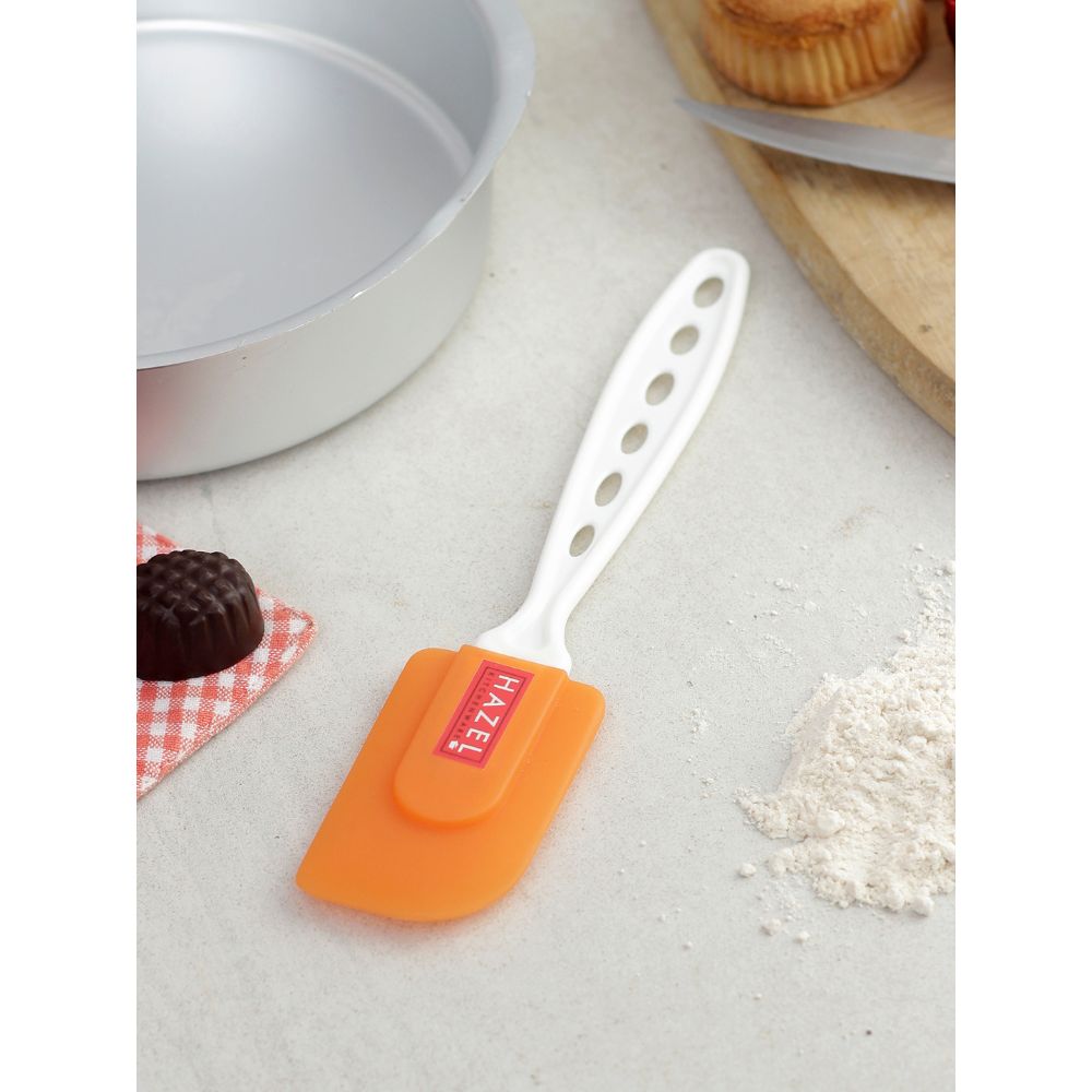 HAZEL Small Silicon Spatula with Plastic Handle, Orange