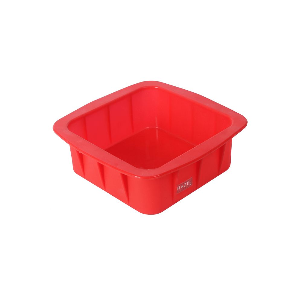 HAZEL Small Silicon Square Cake Mould 15 cm, 1 Pc, Red