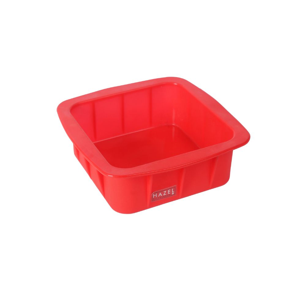 HAZEL Small Silicon Square Cake Mould 15 cm, 1 Pc, Red