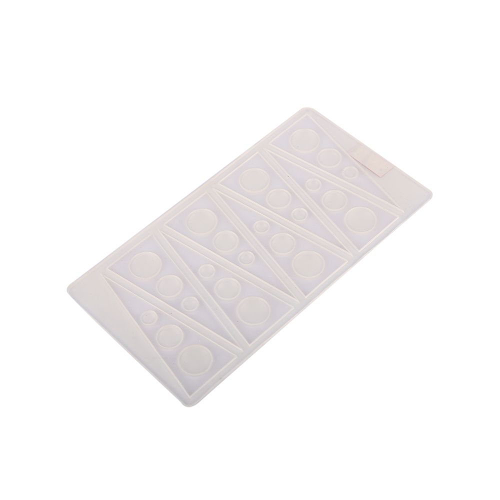 HAZEL Silicone Cake Garnishing Mold Decorating Tools Mold Flower Floral Kitchen Baking Accessories for 8 Cavity Cake Decoration, Triangle Shape, White