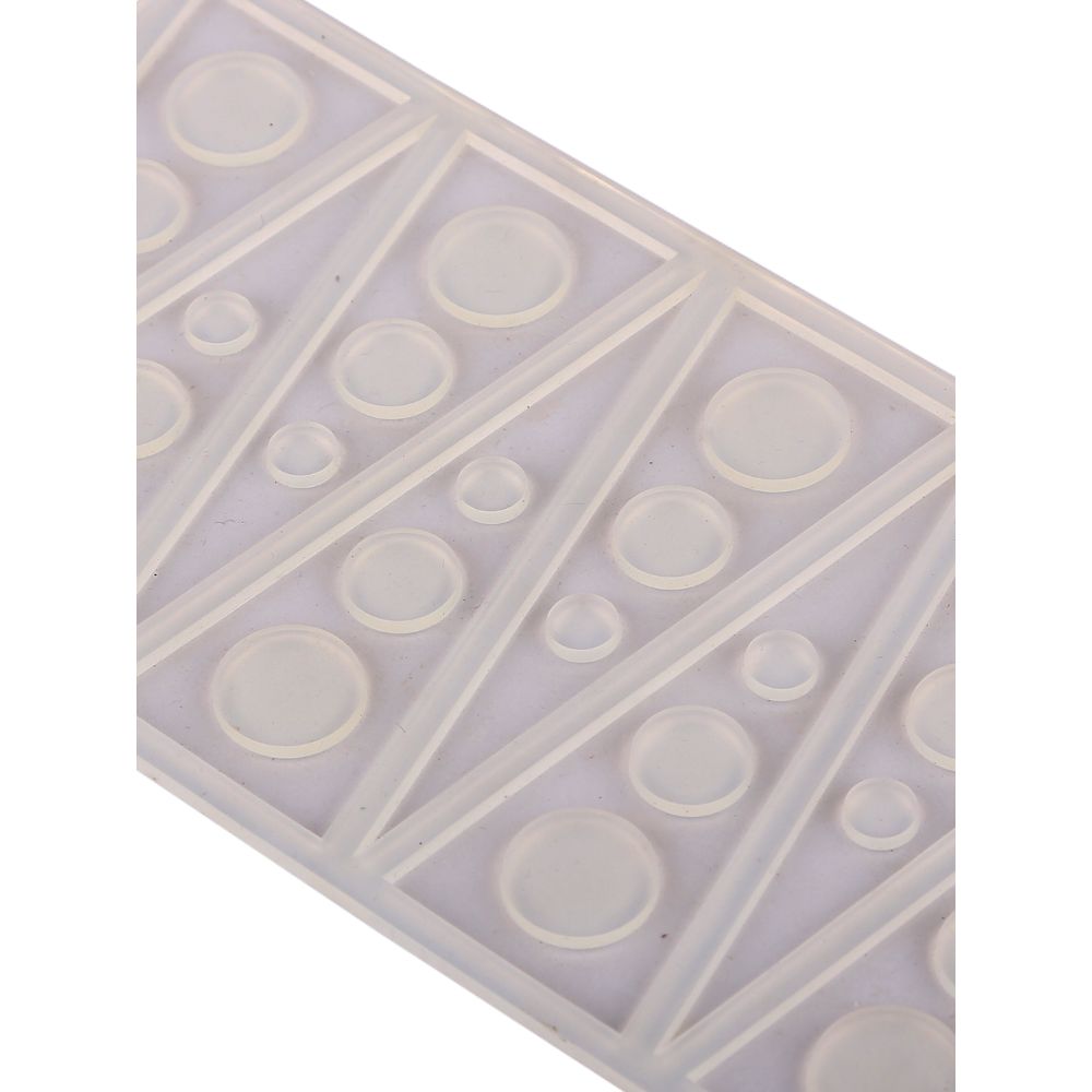 HAZEL Silicone Cake Garnishing Mold Decorating Tools Mold Flower Floral Kitchen Baking Accessories for 8 Cavity Cake Decoration, Triangle Shape, White