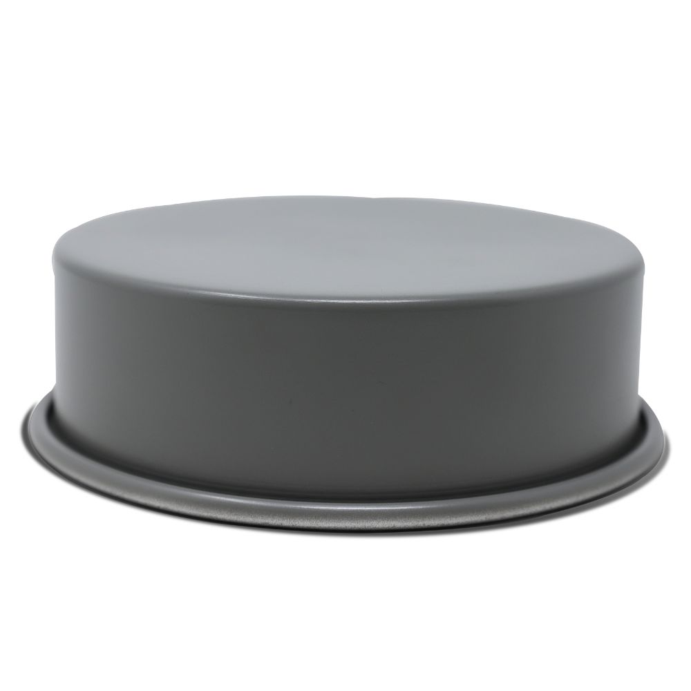 HAZEL Cake Mould Non Stick Mold Heavy Gauge Round 1kg Aluminized Steel For Microwave Oven OTG Baking Pan, Grey