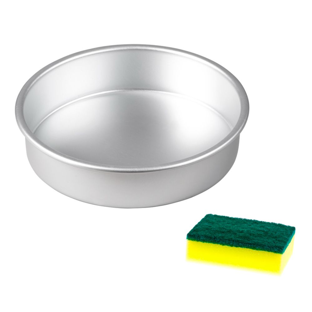 HAZEL Food Grade Aluminium Round Shape Cake Mould, 8 Inch