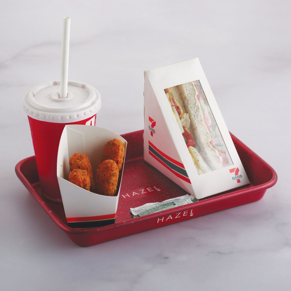 HAZEL Non Stick Cake Tray for Baking | Easy Release Rectangular Baking Tray For Homemade Cake with Granite Finish | Nonstick Baking Tray | Aluminized Steel Cake Baking Tray, Grey