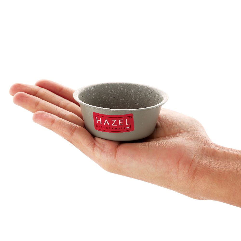 HAZEL Cupcake Mould for Baking Cup cake | Non Stick Muffin Moulds for Baking Homemade Muffin with Granite Finish | Microwave Safe Mini Cupcake Mould Set of 1, Grey