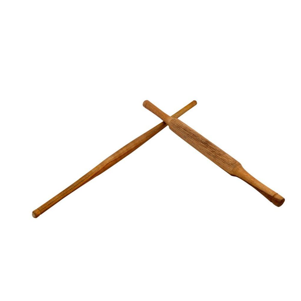 HAZEL Wooden Roti Roller Belan Combo Large -Gujarati, Brown, 2 Pc Set