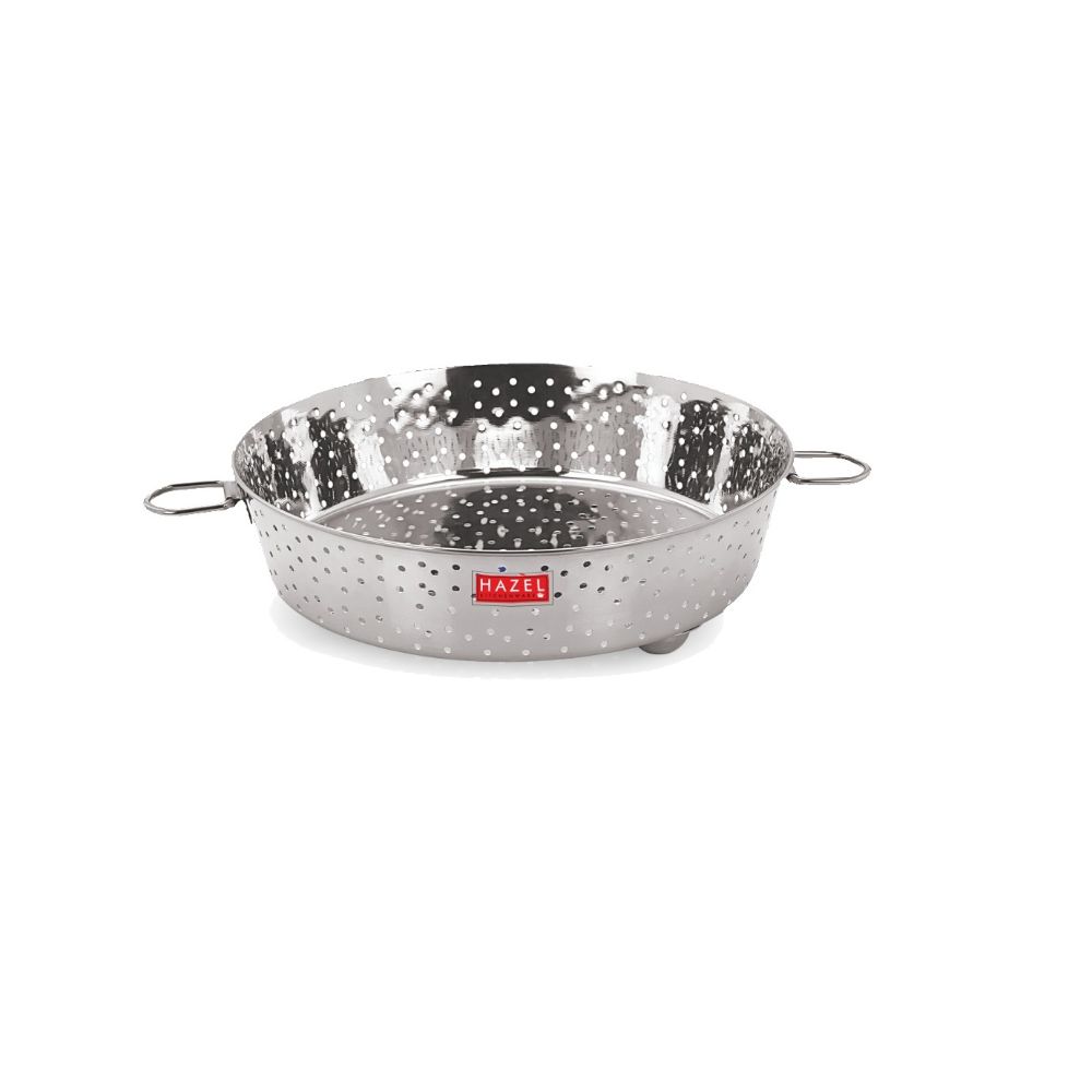 HAZEL Stainless Steel Multipurpose Food & Vegetable Strainer Colander, 1 Pc, 18 cm
