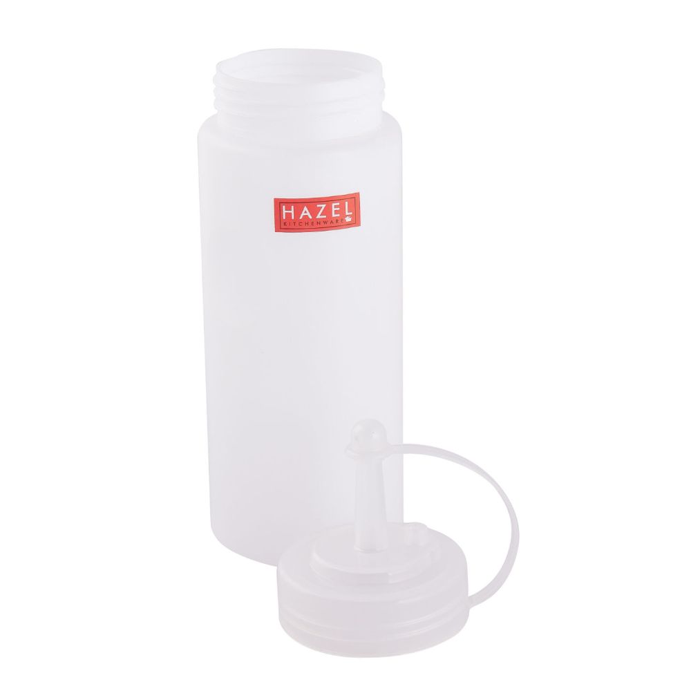 HAZEL Squeeze Bottle of Ketchup | Transparent Sauce Bottle | Tomato Sauce Bottle