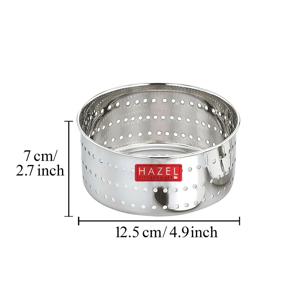 HAZEL Paneer Maker for Home | Stainless Steel Round Shape Paneer Mould | Tofu / Paneer Maker Mould Press, Medium Size