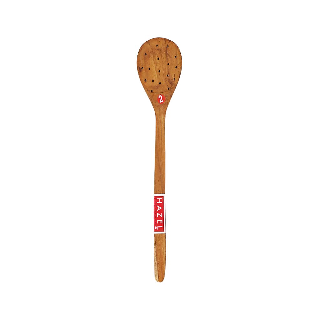 HAZEL Wooden Jhara Jharni Non Stick Zara One Piece Cooking Spoon