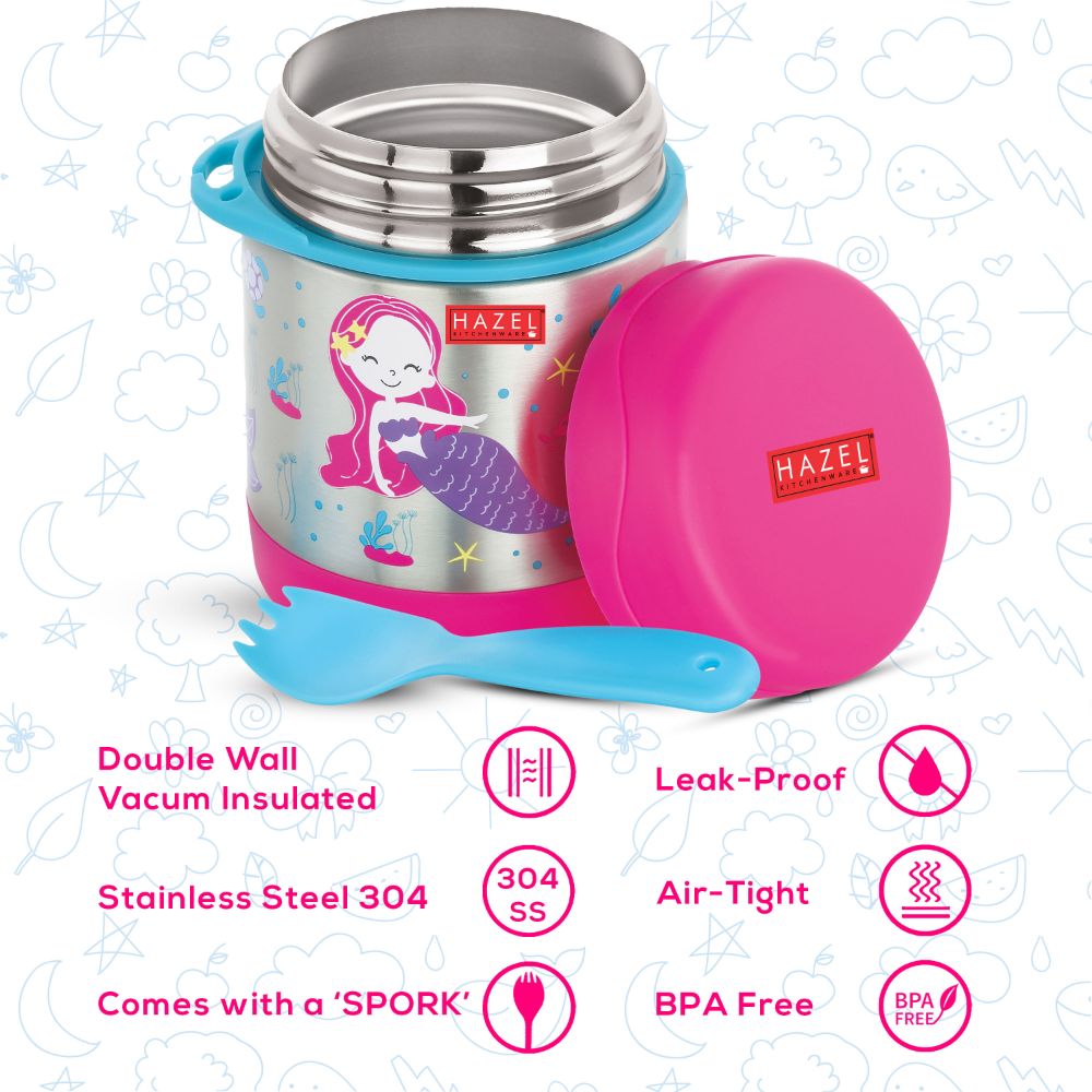 HAZEL Insulated Food Jar for Hot and Cold Food for Toddlers | Thermos Soup Flask