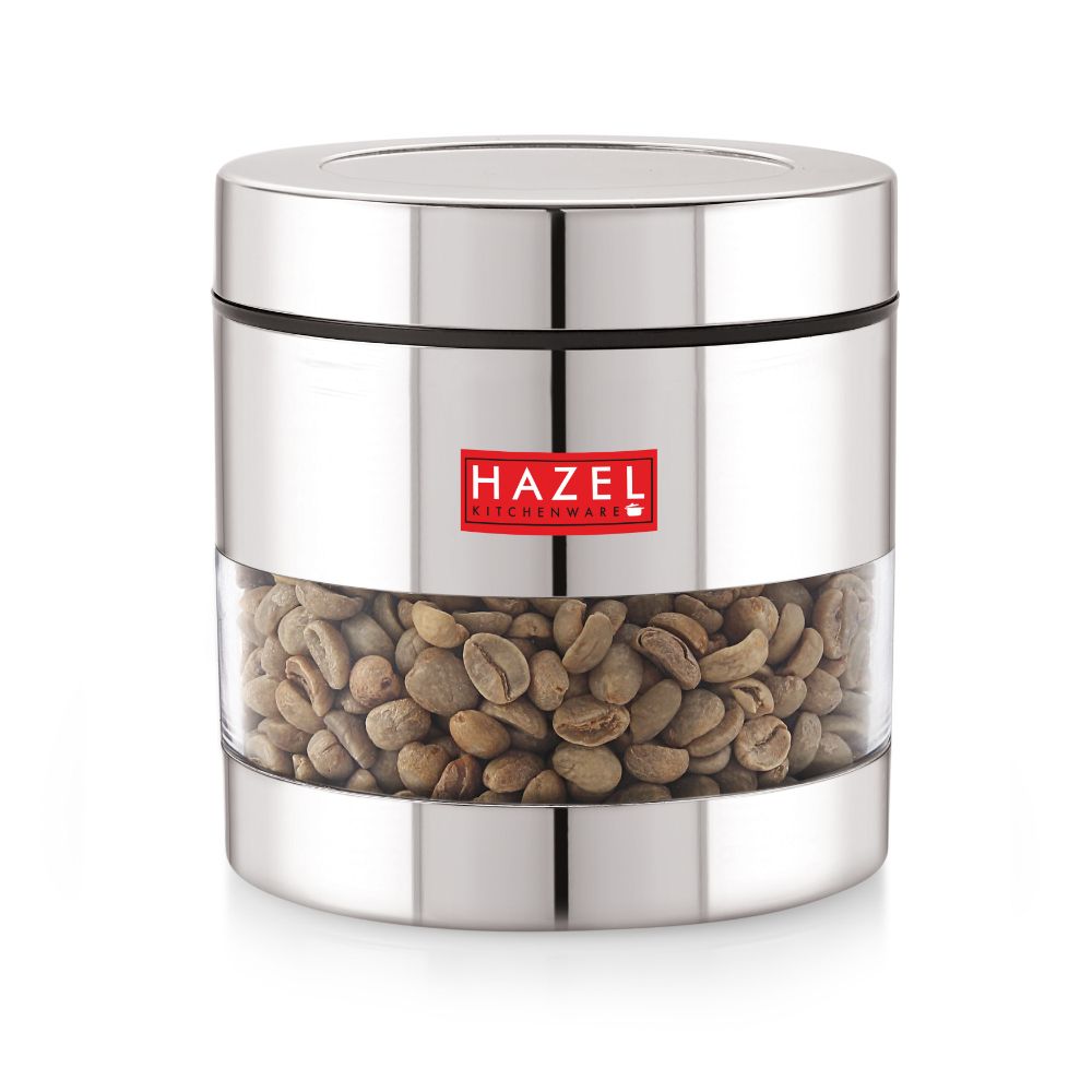 HAZEL Stainless Steel Masala Container | Steel Container For Kitchen Storage Set | Multipurpose Storage Box for Kitchen I, 400 ML