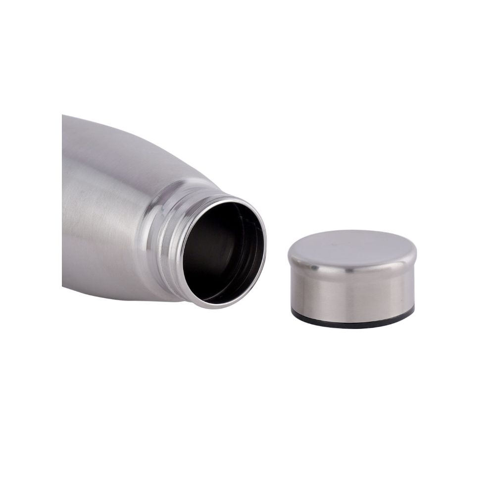Steel Water Bottle 600 ML By HAZEL Loch S3 | Stainless Steel Single Wall Fridge Water Bottle For Office | School | Trekking | Hiking | Travel, 1 Piece
