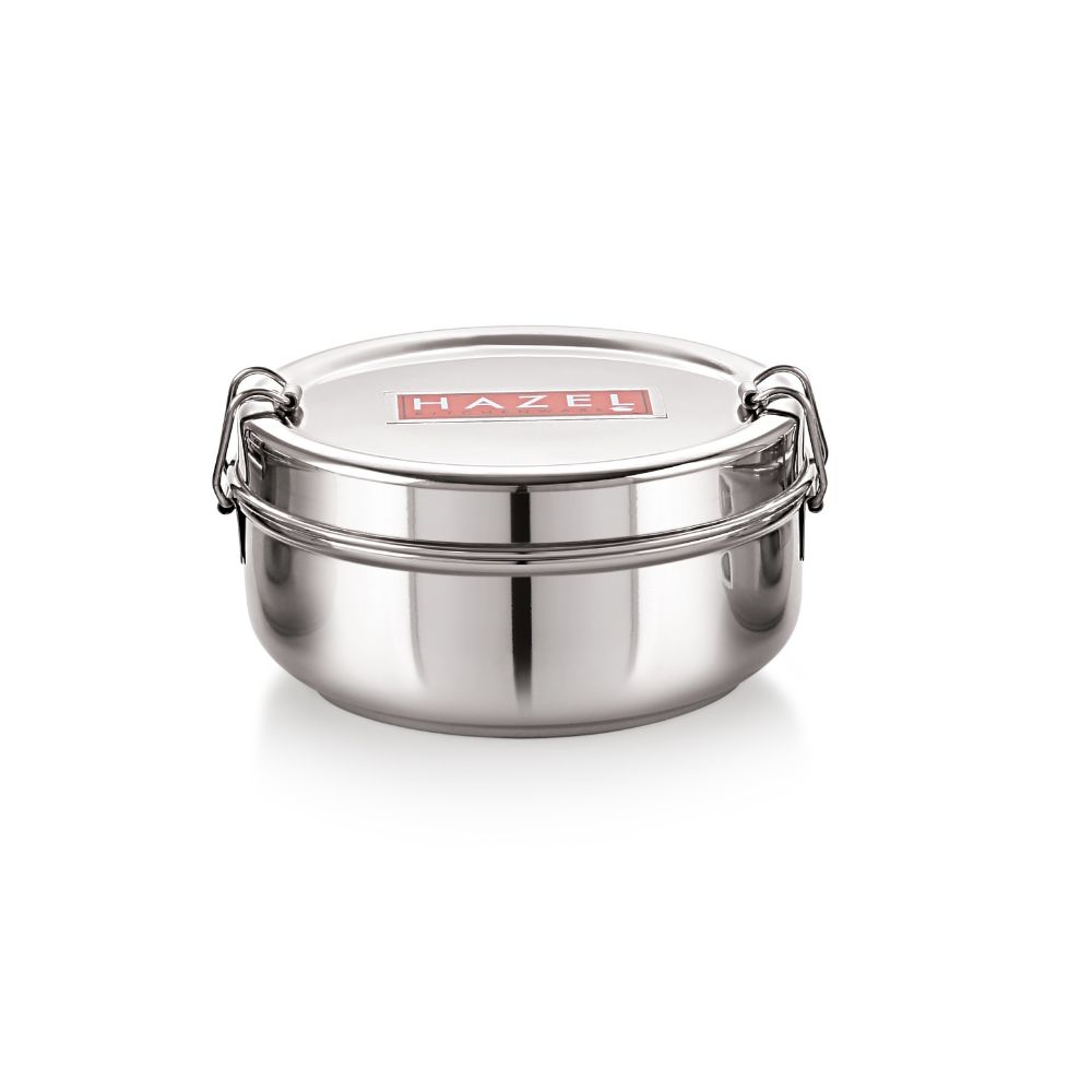 HAZEL Tiffin Box for Office With Airtight lid | Stainless Steel Lunch Box
