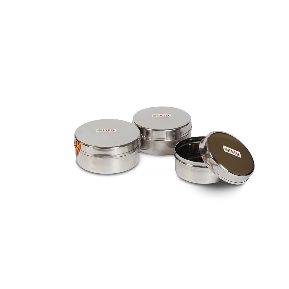 HAZEL Mini Stainless Steel Spice Containers 3 Pc Set