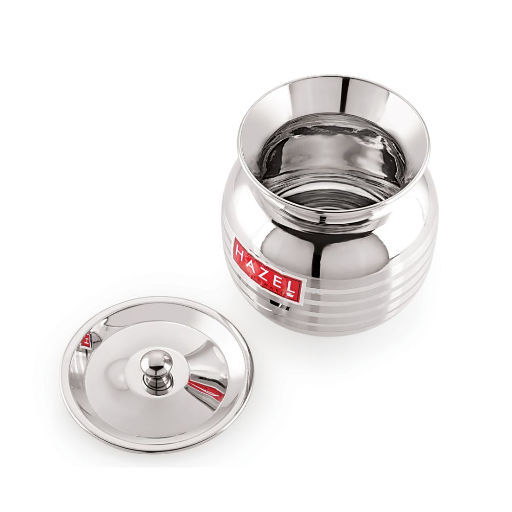 HAZEL Stainless Steel Lota with Lid | Lota for Lassi, Milk, Juice,