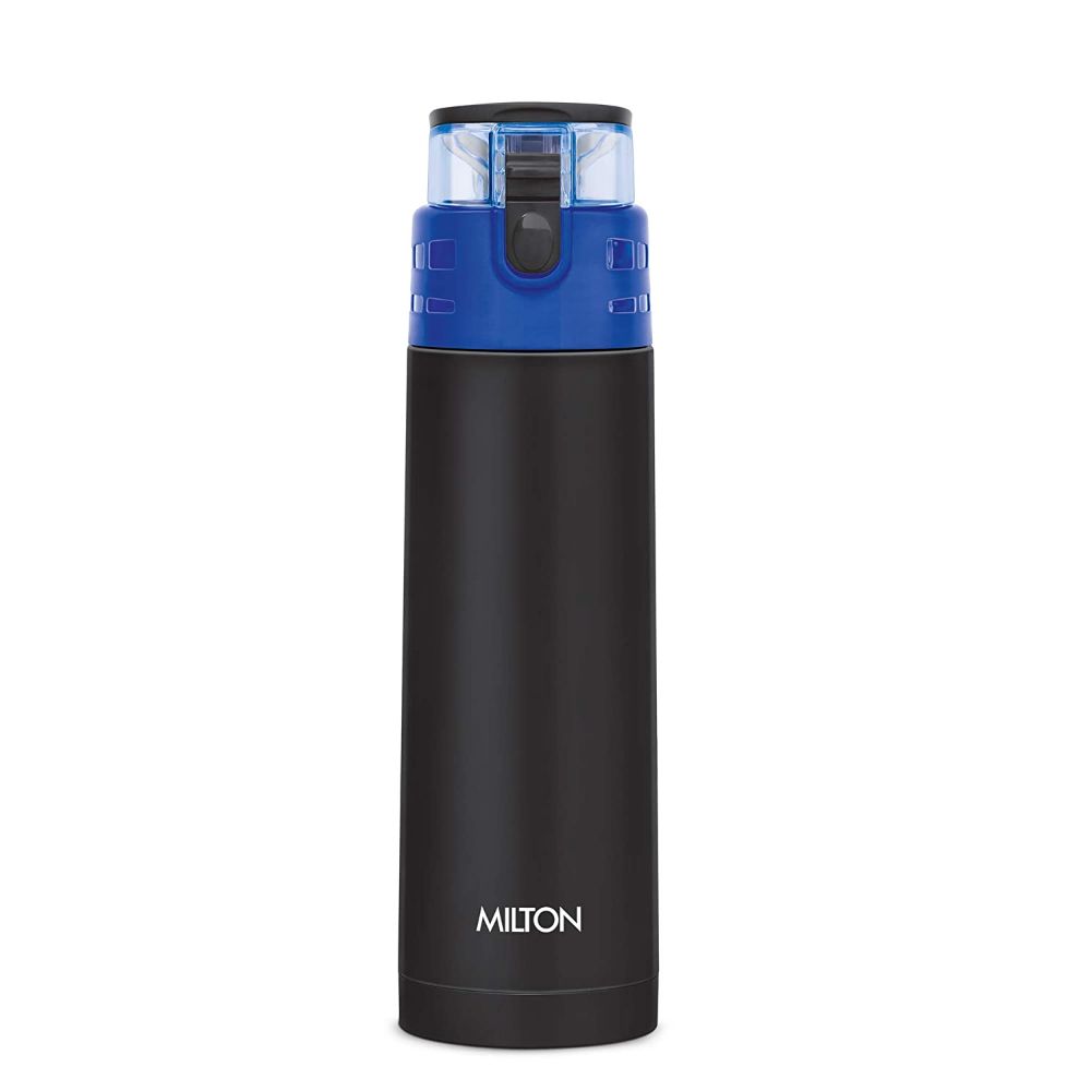 Milton Atlantis 400 Thermosteel Hot & Cold Tea Water Bottle 350 ml Black