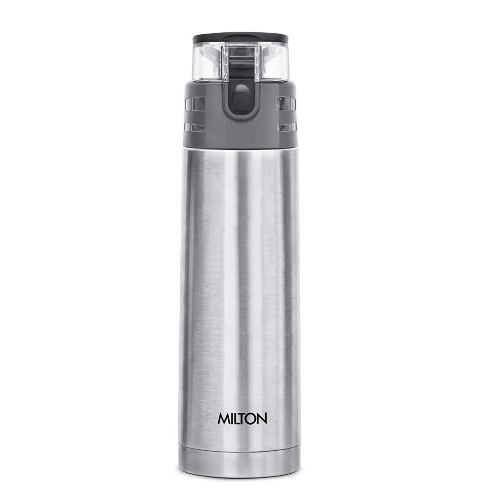 Milton Atlantis 400 Thermosteel Hot & Cold Tea Water Bottle 350 ml Silver