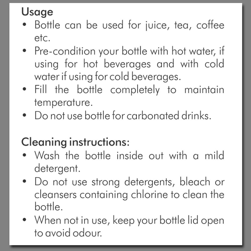 Milton Atlantis 900 Thermosteel Hot & Cold Tea Water Bottle 750 ml Silver