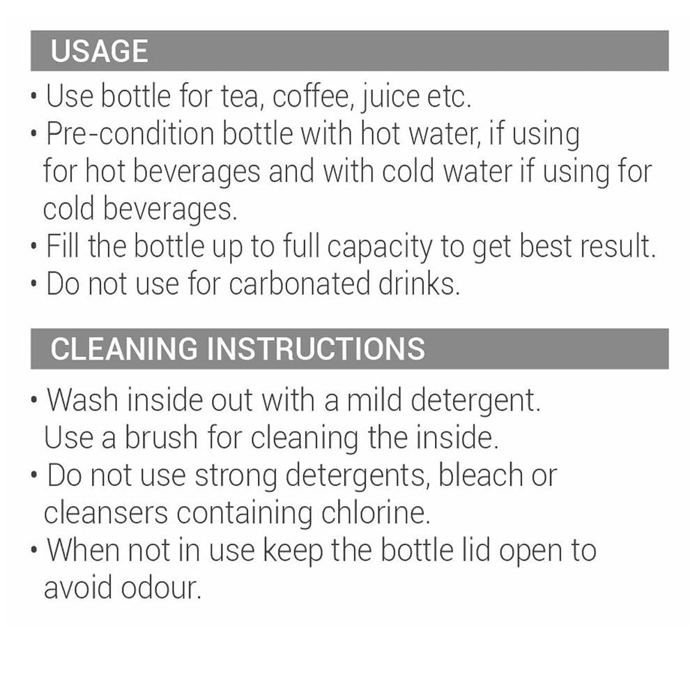 Milton Aura 750 Thermosteel Bottle, 750 ml, Dark Blue | 24 Hours Hot and Cold | Easy to Carry | Rust & Leak Proof | Tea | Coffee | Office| Gym | Home | Kitchen | Hiking | Trekking | Travel Bottle