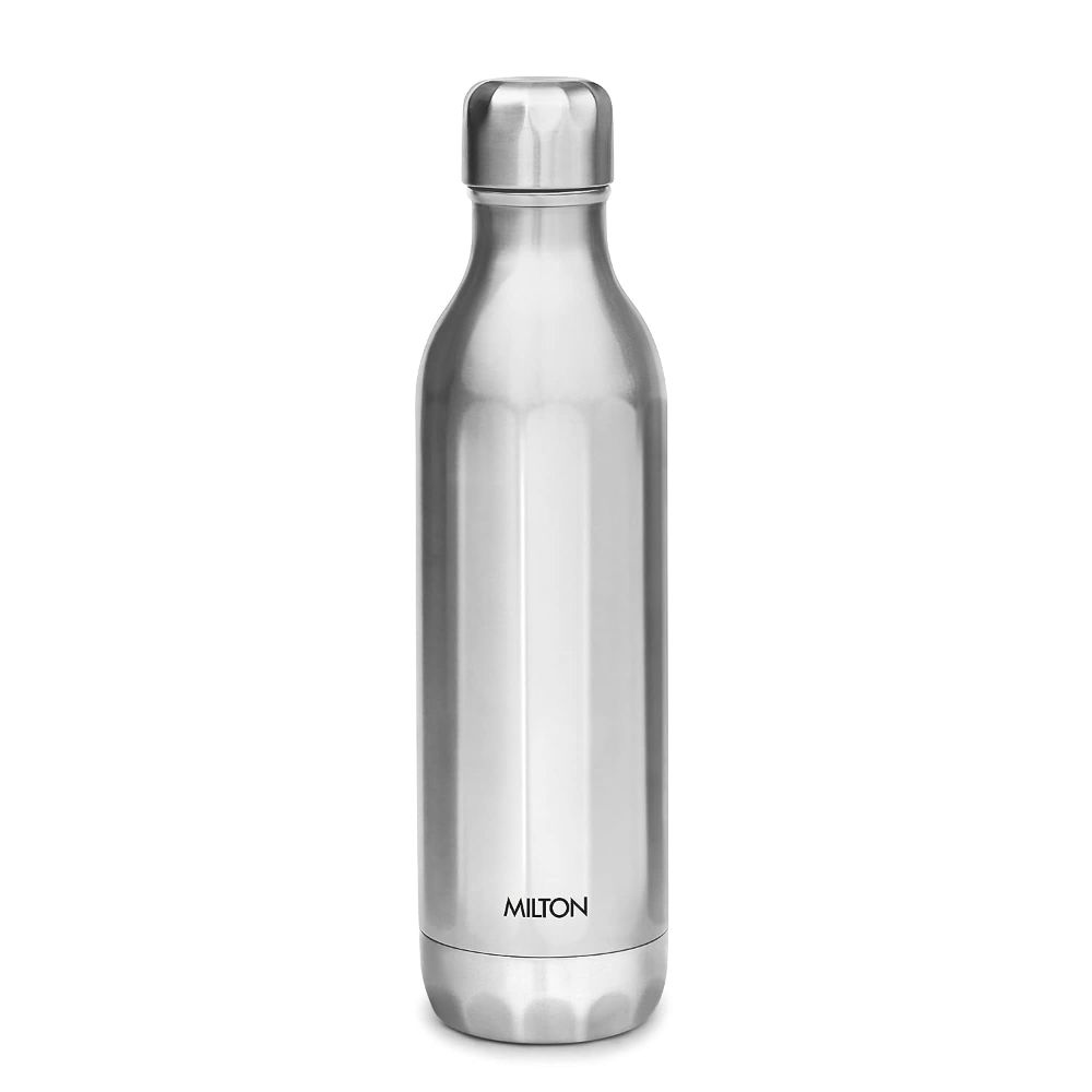 Milton BLISS 600 Thermosteel Vaccum Insulated Hot & Cold Water Bottle, 540 ml, Silver