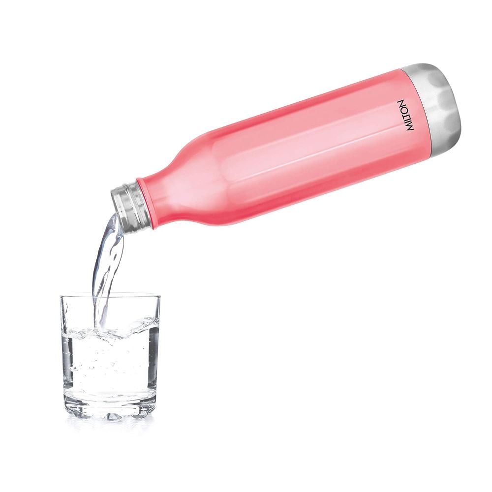 Milton BLISS 900 Thermosteel Vaccum Insulated Hot & Cold Water Bottle, 820 ml, Pink