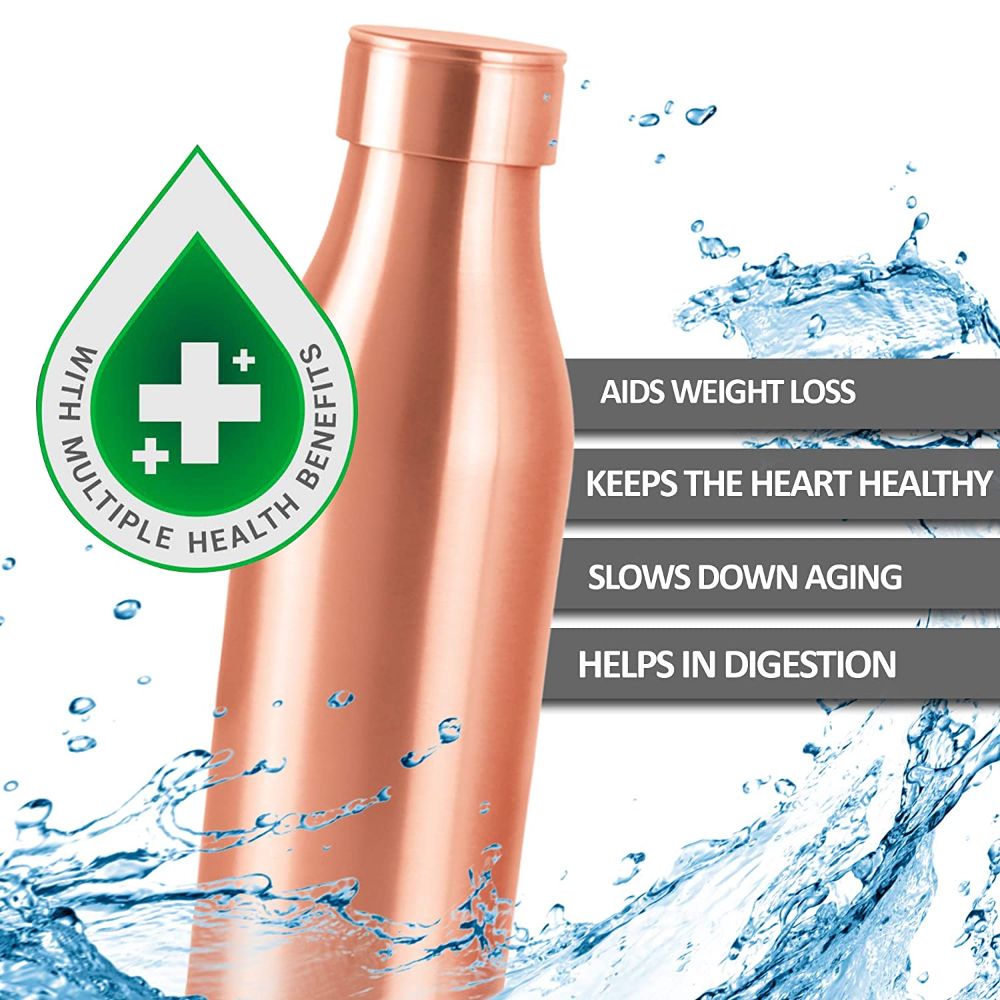 Milton Copper Charge 1000 Water Bottle, 960 ml, Set of 1, Copper