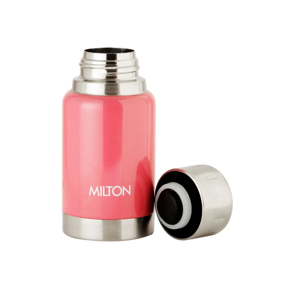 Milton Elfin 160 Thermosteel Hot & Cold Water Bottle, Pink, 160 ml