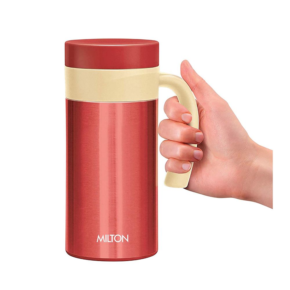 Milton Flagon 400 Thermosteel Hot & Cold Tea Coffee Flask 380 ml Red