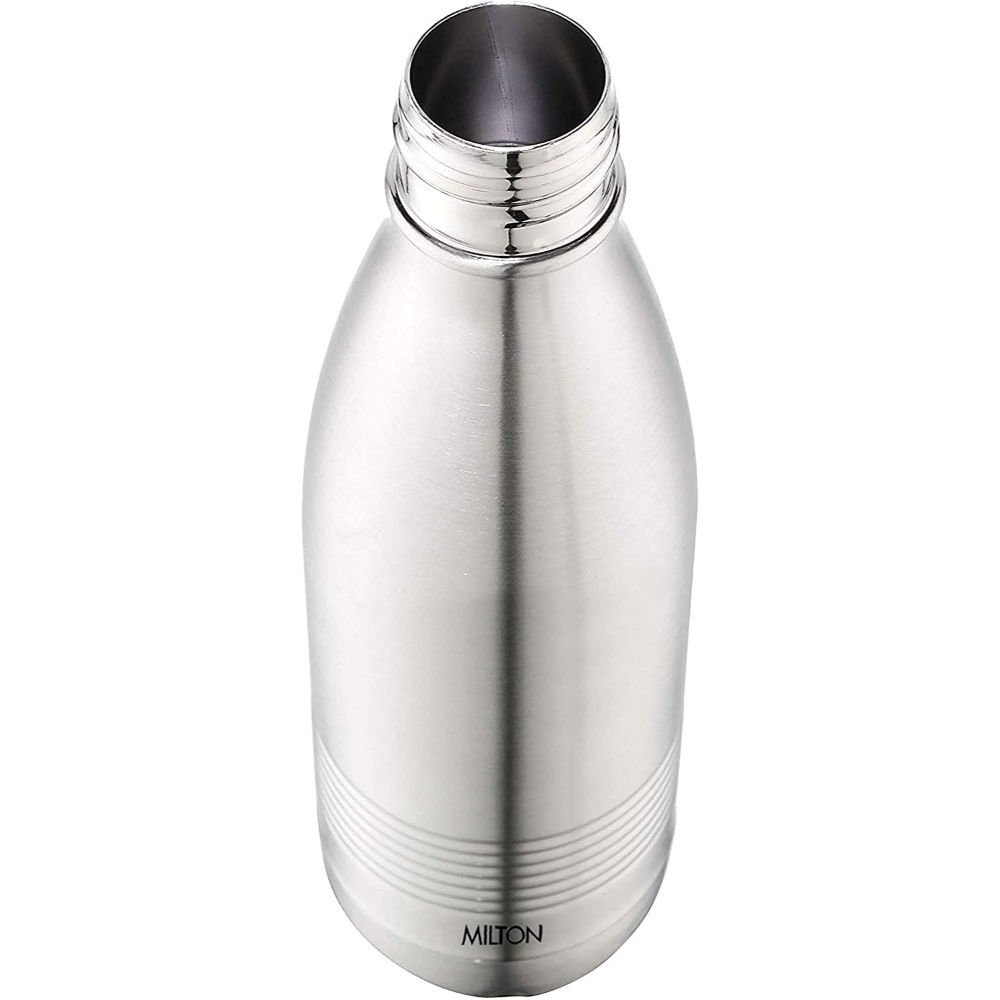 Milton Insulated Steel Bottles Thermosteel Duo 750 Dlx/ 700 ml, Steel Plain