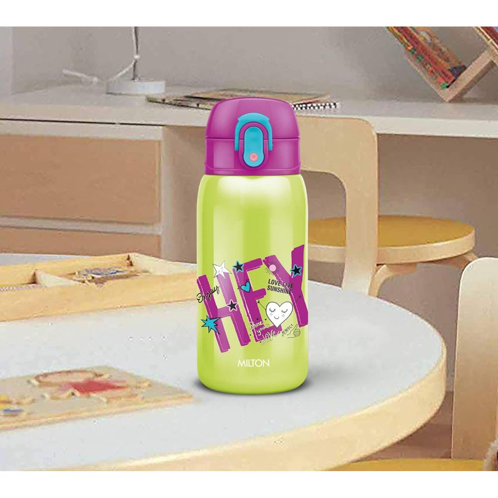 Milton Jolly-375 THERMOSTEEL WATER SIPPER BOTTLE GREEN, 300 ml