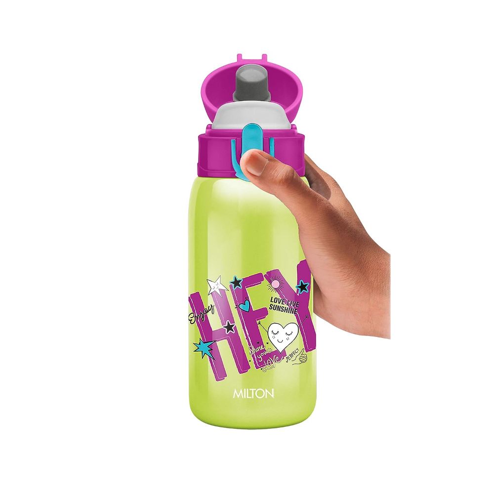 Milton Jolly-375 THERMOSTEEL WATER SIPPER BOTTLE GREEN, 300 ml