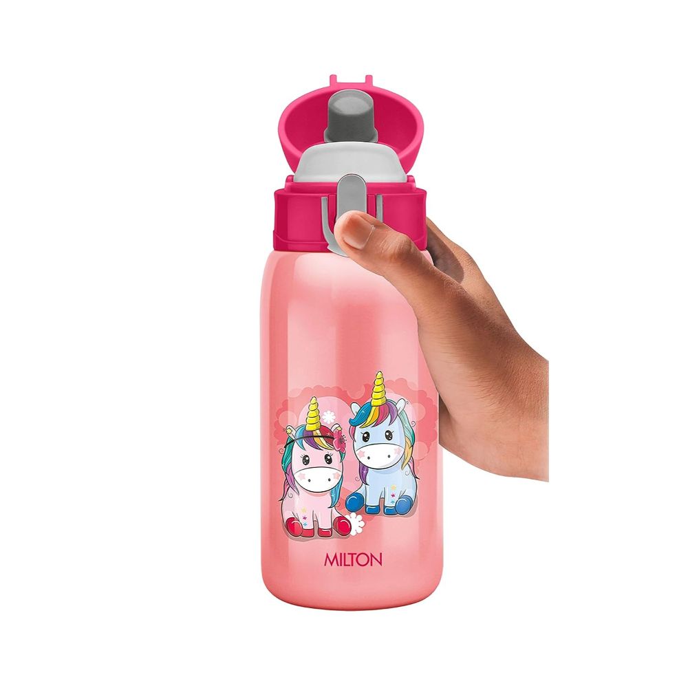 Milton Jolly-375 THERMOSTEEL WATER SIPPER BOTTLE PINK, 300 ml