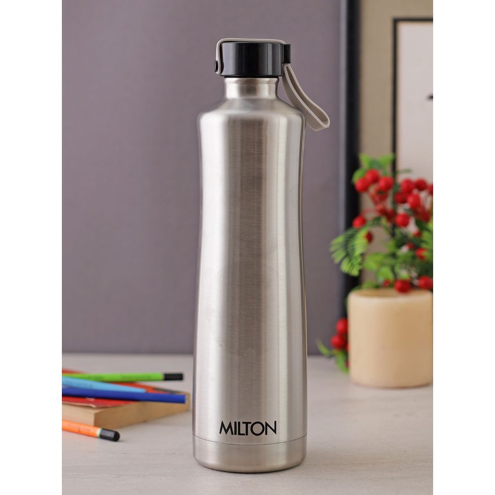 Milton Tiara 900 Thermosteel Hot & Cold Water Bottle, Silver, 750 ml