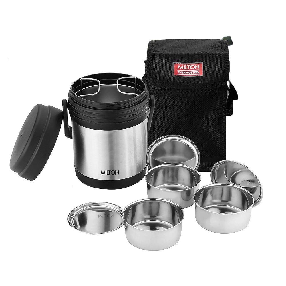 Milton Tiffins Hot Meal 3/ 1580 ml, Steel Plain