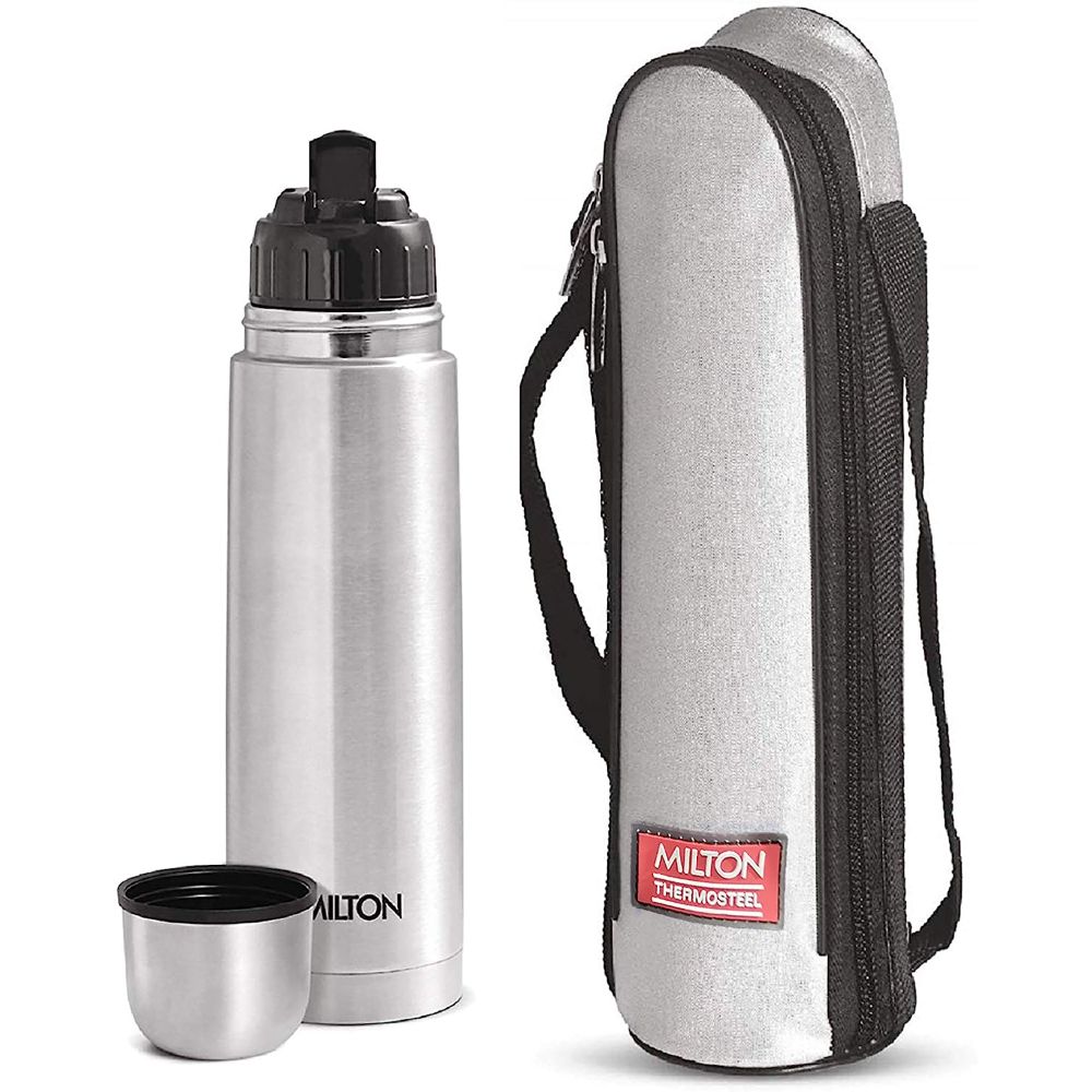 Milton Vacuum Flasks Thermosteel Flip Lid 750 ml, Steelplain