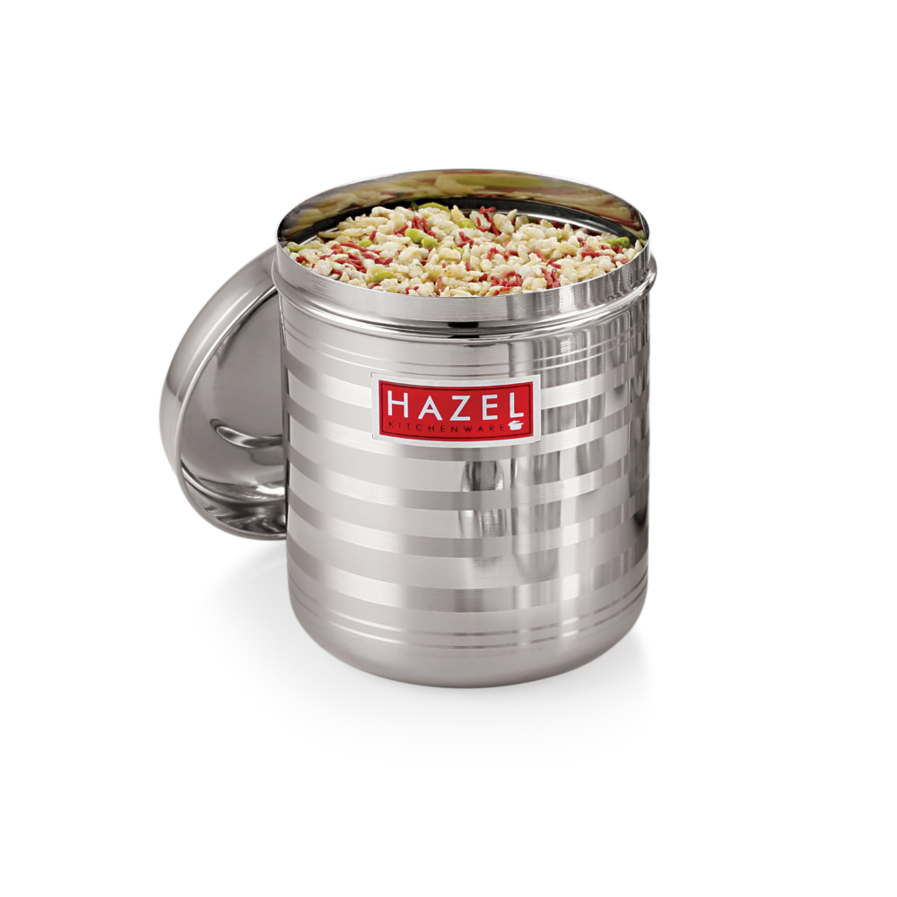 HAZEL Kitchen Storage Steel Container - 5 Pcs Set - Orange