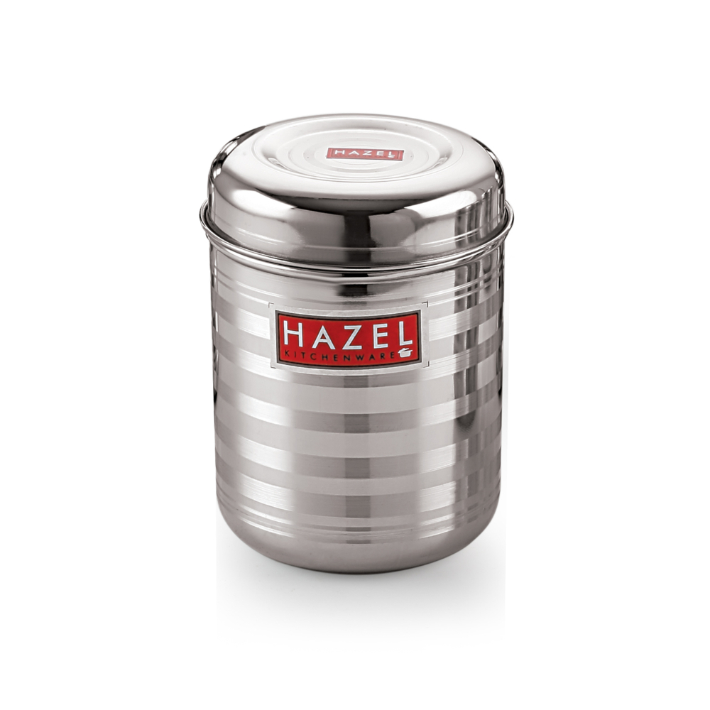 HAZEL Kitchen Storage Steel Container - 5 Pcs Set - Orange