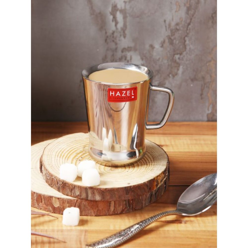 HAZEL Stainless Steel Green Tea Coffee Big Spice Cup, 1 Pc, 200 ml