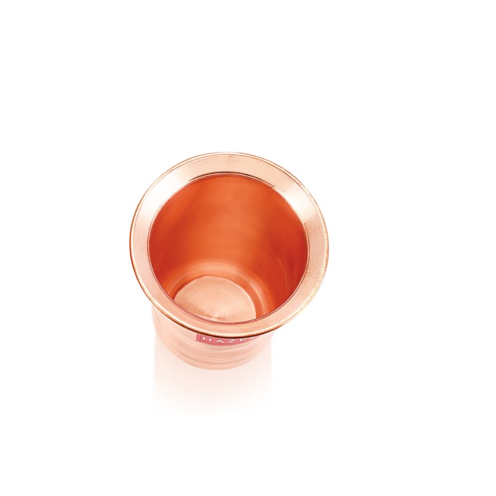 HAZEL Milky Copper Glass Tumbler, 300 ML