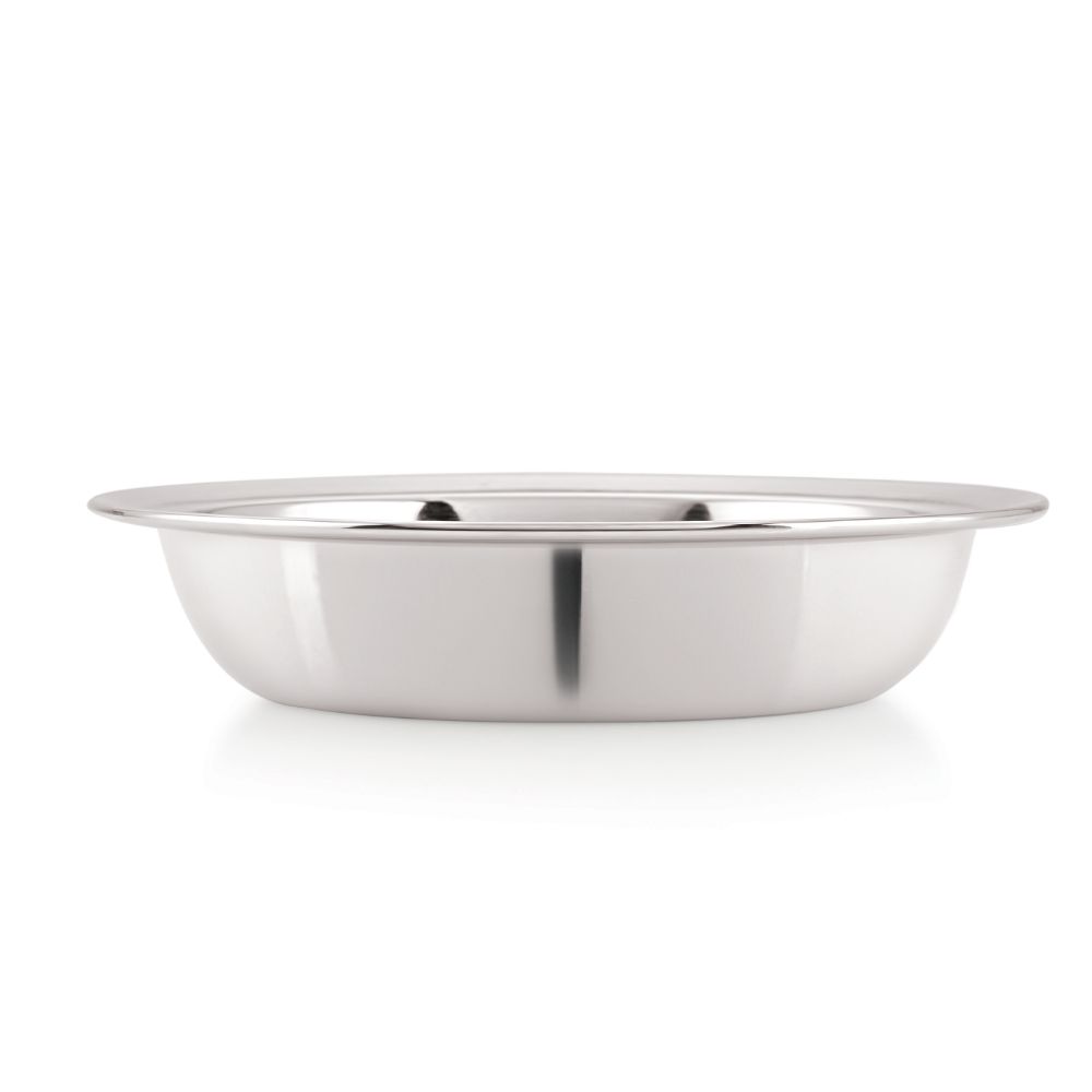 HAZEL Stainless Steel Snack Bowl / Plate Set | Small Steel Bowls Dish For Snacks | Breakfast Bowls, 600 ML