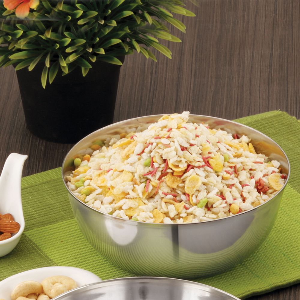HAZEL Stainless Steel Serving Bowl | Steel Bowls For Soup, Salad, Ramen, Cereal | Steel Vati 400 ML