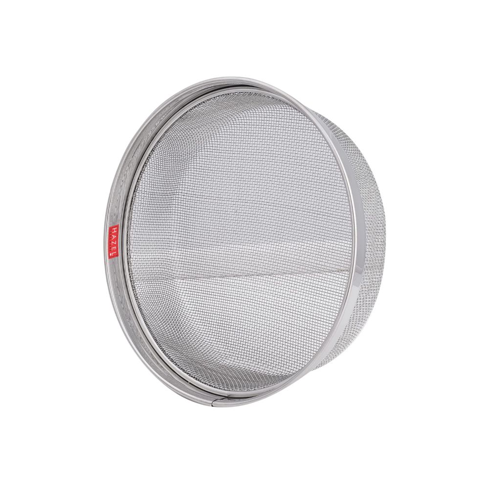 HAZEL Stainless Steel Strainer Basket Without Handle | Steel Fruits Basket | Vegetable Basket for Kitchen | Washer Colander Sieve For Kitchen | 21.5 cm