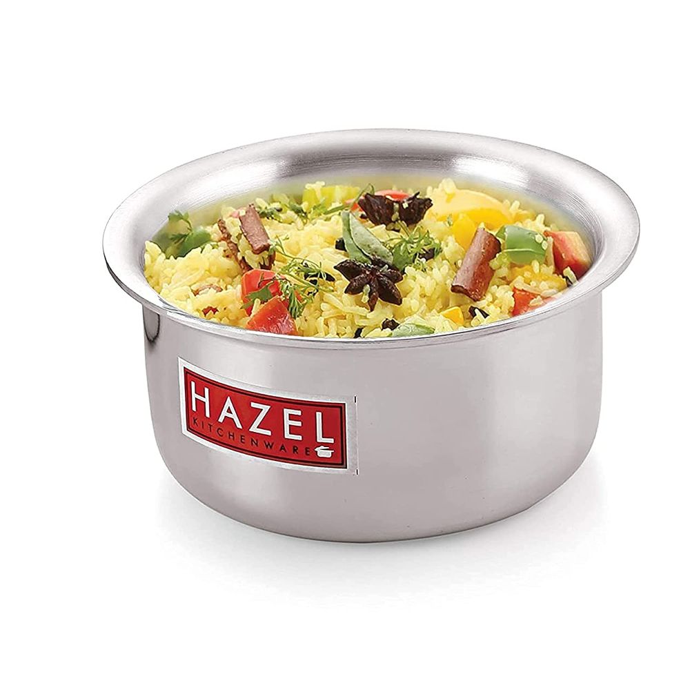 HAZEL Aluminium Tope (2000 ML, 1pc) Silver